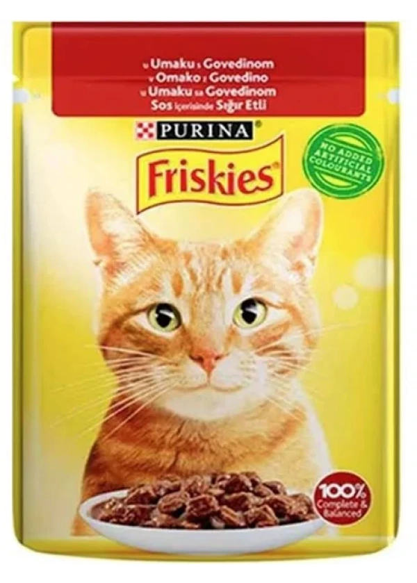 Friskies Sığır Etli Kedi Yaş Mama 85 Gr